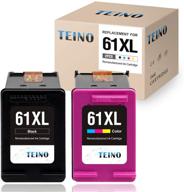 🖨 teino remanufactured ink cartridge replacement for hp 61xl 61 xl - compatible with envy 5530, officejet 4630, deskjet 2540 - 2-pack (black, tri-color) logo