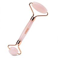 🌹 fancii rose quartz facial roller massager for face, eyes, and body - aeva: premium brazilian quartz stone anti-aging beauty tool logo