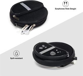 img 2 attached to 🎧 Waterproof Portable CD Player Case with Wristlet Hand Strap - Compatible with HOTT, Gueray, NAVISKAUTO, Jinhoo, Jensen, Monodeal & More (6.5 inch) Fanny Pack