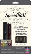 🖋️ speedball 002904 calligraphy deluxe fountain pen set - 2 pens, 3 nibs, 12 assorted ink cartridges logo