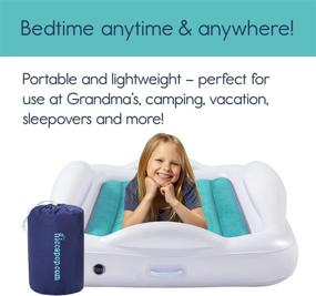 img 3 attached to 🛏️ Hiccapop Inflatable Toddler Portable Mattress: Convenient & Comfortable Kids' Bed for Home