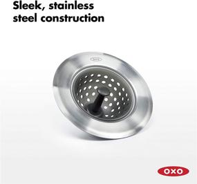 img 1 attached to 🖤 OXO Good Grips Silicone Sink Strainer: Maximizing Efficiency in Black