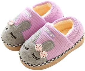 img 4 attached to 🐾 Q Plus Animal Memory Slippers – Perfect Toddler Boys' Shoes for Comfort and Style