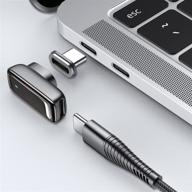 🔌 hunyyn usb c магнитный адаптер с 24 контактами - type-c к type-c pd 100w быстрая зарядка, передача данных 4k@60hz и 9gbps - совместим с mac book pro/air и другими устройствами usb-c логотип