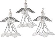 👼 exquisite solid oak silvery angels ornament kit: add a touch of elegance with silver embellishments logo