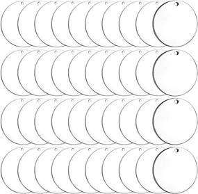 img 4 attached to Duufin Acrylic Ornaments Circles Keychain