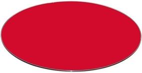 img 3 attached to 🔴 Fab Glass and Mirror Red Round Back Painted Tempered Glass Table Top - 32" Diameter, 3/8" Thickness, Flat Edge Polished