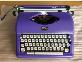 img 2 attached to Vintage Charm with Modern Convenience: Royal 79119q Classic Manual Typewriter in Enchanting Purple