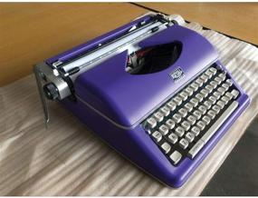 img 1 attached to Vintage Charm with Modern Convenience: Royal 79119q Classic Manual Typewriter in Enchanting Purple