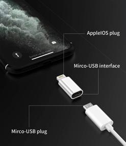 img 3 attached to 🔌 Переходник 3 в 1 Micro USB на Lightning - мужской разъем Lightning на женский MicroUSB для Apple iPhone 5s 6 6s 7 8 Plus SE2 X XR XS 12 11 Mini Max Pro iPad