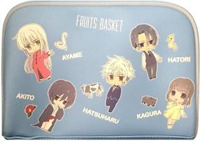 img 2 attached to 👜 Fruits Basket Anime Themed Extra-Large Cosmetic Bag - Blue