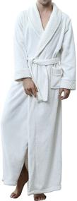 img 3 attached to Lus Chic Sleeve Bathrobe Length Men's Clothing in Sleep & Lounge
