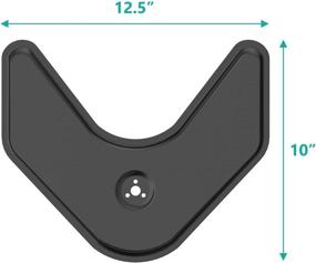 img 3 attached to 🖥️ WALI MFB Free Standing Monitor Mount Accessory with Large V-Shape Base, Black - Enhancing Monitor Mounting System