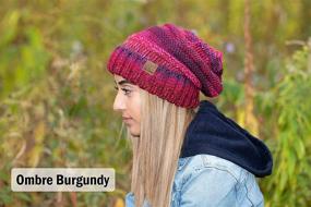 img 2 attached to 🧶 Funky Junque Trendy Warm Oversized Chunky Soft Cable Knit Slouchy Beanie - Stay Cozy in Style!