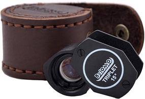 img 4 attached to 🔍 Enhance Your View with BelOMO 15x Triplet Jewelers Loupe Magnifier in a Leather Case - Perfect for Gems, Jewelry, Coins, Trichomes, and Stamps!