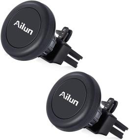 img 4 attached to Ailun Magnet Car Phone Mount for iPhone 12/11/X/Xs/XR/Xs Max - Air Vent Magnetic 2Pack for Better Grip, Pro/Pro Max/Mini Compatible