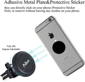 img 1 attached to Ailun Magnet Car Phone Mount for iPhone 12/11/X/Xs/XR/Xs Max - Air Vent Magnetic 2Pack for Better Grip, Pro/Pro Max/Mini Compatible