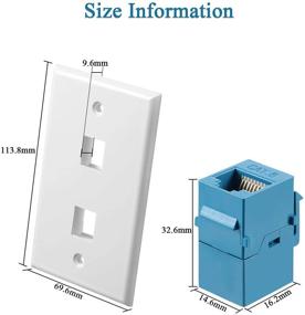 img 2 attached to Pieces Ethernet Female Coupler FacePlates