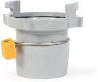 🚽 camco easy slip straight hose adapter: connects sewer hose to rv with slip-lock rings - convenient storage in standard 4" bumper (39173) logo