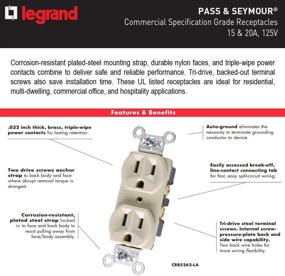 img 1 attached to 🔌 Legrand CRB5362WCC12: The Perfect 125 Volt Construction Receptacle for Superior Performance