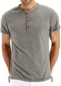 img 4 attached to 👕 TINSTREE Men's Clothing and Shirts - Lightweight Fashion Placket T-Shirts