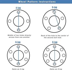 img 1 attached to 🚗 ECCPP 4X 5 Lug Hubcentric Проставки для колес - 1 дюйм, 5x100 мм на 5x100 мм, отверстие 57.1 мм, 12x1.5 - идеально подходят для Chevrolet Citation и Chevrolet Beretta.