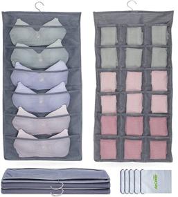 img 4 attached to AirCover Organizer Underwear Dual Sided Rotating