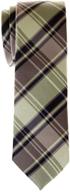 👔 retreez styles tartan microfiber skinny: classy and chic plaid skinny tie логотип