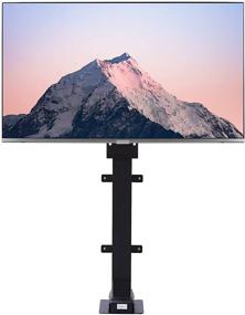 img 4 attached to 📺 CO-Z Motorized TV Lift: Adjustable Stand & Wall Mount for 32"-57" TVs, 165lb Capacity, Remote Control, Tilt & Swivel, VESA 400x400