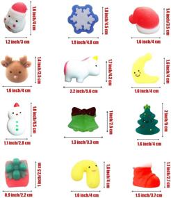 img 2 attached to 12 Pack Christmas Mochi Squishy Toys for Kids, Boys, Girls, Toddlers - Xmas Party Favors, Stocking Stuffers, Kawaii Squishies Stress Relief Toys - ZQTOY