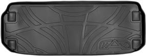 img 4 attached to MAXLINER All Weather Custom Fit Cargo Liner for 2013-2020 Nissan Pathfinder/ 2013 Infiniti JX35/ 2014-2020 Infiniti QX60 (Black) - Behind the 3rd Row