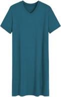comfortable latuza nightshirt with bamboo viscose sleeves: a perfect blend of style and comfort логотип