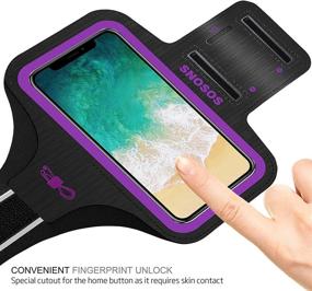 img 3 attached to SOSONS Resistant XS Fingerprint Smartphones Slot Purple