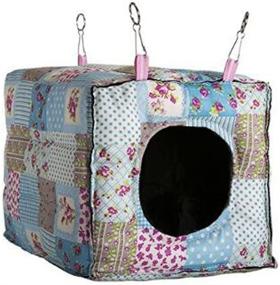 img 2 attached to 🐰 Amariver Hammock Hanging Bed Toy House Cage: The Perfect Spot for Rabbit, Guinea Pig, Ferret, and Small Animal Relaxation!