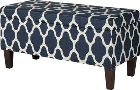 img 3 attached to HomePop Upholstered Rectangular Storage Geometric