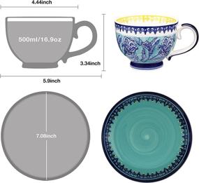 img 2 attached to Cultivating Classic Elegance: Teatime Ceramic British Handpainted Pattern