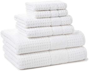 img 1 attached to 🛀 Set of 6 White Kassatex Hammam Towels