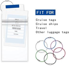 img 2 attached to 🚢 Enhance your Cruise Experience with Premium Cruise Luggage Tags and Handle Wraps