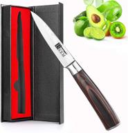 🔪 bxkm 3.5 inch paring knife - german high carbon stainless steel for precise fruit and vegetable cutting logo