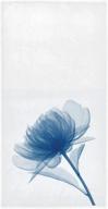 🌸 blue flickering flower hand towels - 16x30 soft absorbent small bath towel for modern pattern bathroom decorations logo