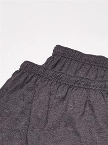 img 3 attached to 🩳 Comfortable Hanes Jersey Shorts for Boys in Light Steel Color