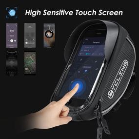 img 1 attached to Waterproof WOTOW Bike Phone Mount Bag: Secure Your Device On-the-Go