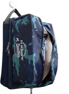 🧳 hanging travel toiletry bag - double-layer dry/wet separate, water-resistant makeup cosmetic travel organizer for men and women - blue logo