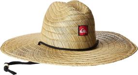 img 4 attached to Get Ultimate Sun Protection with Quiksilver Men's Pierside Lifeguard Beach Sun Straw Hat