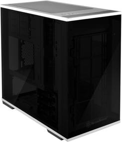 img 3 attached to 💻 Корпус компьютера SST-LD01B Micro-ATX: современный дизайн с 3 закаленными стеклянными панелями и накладками из нержавеющей стали