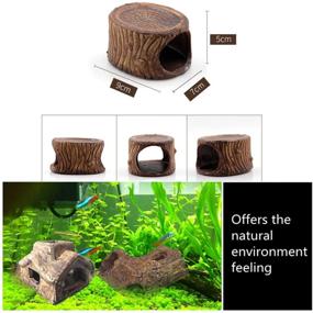 img 2 attached to 🐠 LOYEH Aquarium Decoration House: Fun Fish Tank Cave Ornament for Hiding & Play