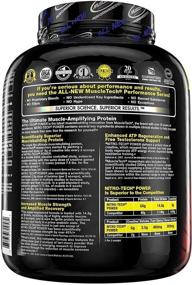 img 2 attached to 💪 Men's MuscleTech Nitro-Tech Power Protein Powder with Creatine Monohydrate and Testosterone Booster - Mass Gainer Shake, Triple Chocolate Flavor, 4 lbs (38 Servings)