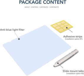img 1 attached to 🔵 [Bubble Free] 13.3 Inches Removable Anti Blue Light Filter and Screen Protector for PC Laptop Computer Screens 13.3" Display 16:9 - Blue Light Blocking, Anti-Glare. Not Compatible with Macbook Pro.