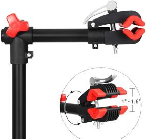 img 1 attached to 🚲 SONGMICS Quick Release Bike Repair Stand - Adjustable & Portable Maintenance Rack for Mountain Bikes, Bicycle Workstand