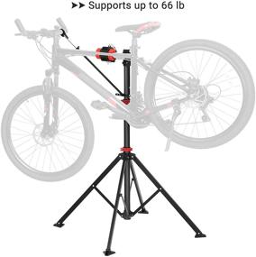 img 3 attached to 🚲 SONGMICS Quick Release Bike Repair Stand - Adjustable & Portable Maintenance Rack for Mountain Bikes, Bicycle Workstand